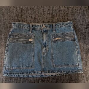 Abercrombie & Fitch Blue Denim Mini Skirt Size 12